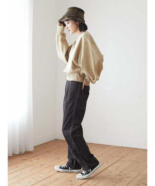 Green　Parks（グリーンパークス）の「コーデュロイイージーパンツ*（その他パンツ・レディース・チャコールグレー/ライトグレー/サックスブルー/ホワイト系その他2・FREE）」の21枚目の写真