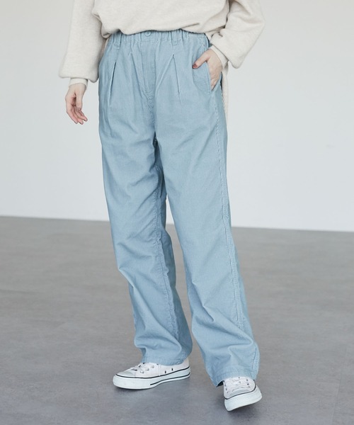 Green　Parks（グリーンパークス）の「コーデュロイイージーパンツ*（その他パンツ・レディース・チャコールグレー/ライトグレー/サックスブルー/ホワイト系その他2・FREE）」の4枚目の写真