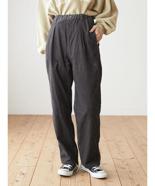 Green　Parks（グリーンパークス）の「コーデュロイイージーパンツ*（その他パンツ・レディース・チャコールグレー/ライトグレー/サックスブルー/ホワイト系その他2・FREE）」の3枚目の写真