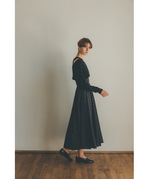CLANE（クラネ）の「JACQUARD FLOWER FLARE SKIRT（スカート・レディース・レッド・1/2/0）」の13枚目の写真