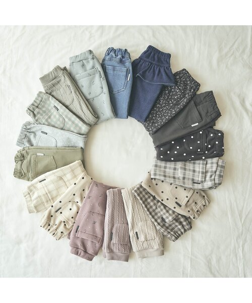 apres les cours（アプレレクール）の「/裏シャギー総柄/7days Style pants（その他パンツ・キッズ・ピンク/グレー/サックスブルー/キナリ・110/130/120/90/100/80）」の17枚目の写真