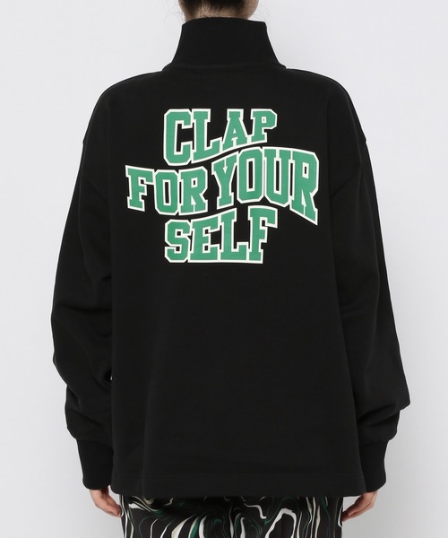 PAGEBOY（ページボーイ）の「ハーフジップロゴウラケ（スウェット・レディース・ブラック/オートミール/ピンク系その他・FREE）」の22枚目の写真