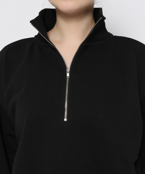PAGEBOY（ページボーイ）の「ハーフジップロゴウラケ（スウェット・レディース・ブラック/オートミール/ピンク系その他・FREE）」の19枚目の写真