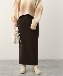 Heather | ハイウエストパイピングスリットナロースカート　260437(スカート)