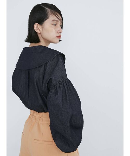 COTORICA（コトリカ）の「セーラーカラーダンガリーブラウス（シャツ/ブラウス・レディース・ブルー/ライトブルー・FREE）」の17枚目の写真