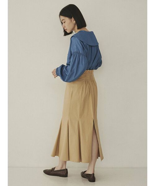 COTORICA（コトリカ）の「セーラーカラーダンガリーブラウス（シャツ/ブラウス・レディース・ブルー/ライトブルー・FREE）」の12枚目の写真