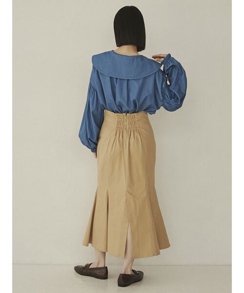 COTORICA（コトリカ）の「セーラーカラーダンガリーブラウス（シャツ/ブラウス・レディース・ブルー/ライトブルー・FREE）」の11枚目の写真