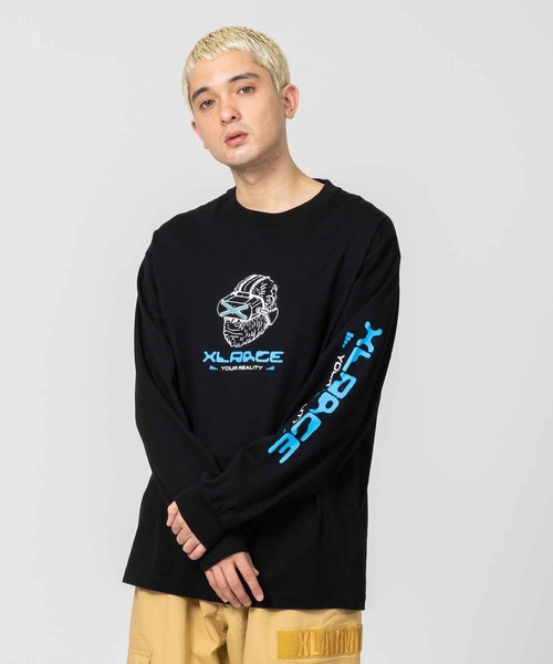 XLARGE（エクストララージ）の「YOUR REALITY L/S TEE（Tシャツ/カットソー・メンズ・ホワイト/ライトグリーン/ブラック・XL/L/M/S）」の2枚目の写真