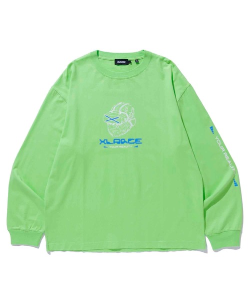XLARGE（エクストララージ）の「YOUR REALITY L/S TEE（Tシャツ/カットソー・メンズ・ホワイト/ライトグリーン/ブラック・XL/L/M/S）」の6枚目の写真