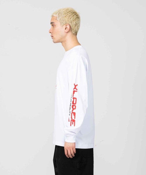 XLARGE（エクストララージ）の「YOUR REALITY L/S TEE（Tシャツ/カットソー・メンズ・ホワイト/ライトグリーン/ブラック・XL/L/M/S）」の4枚目の写真