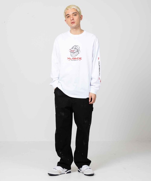 XLARGE（エクストララージ）の「YOUR REALITY L/S TEE（Tシャツ/カットソー・メンズ・ホワイト/ライトグリーン/ブラック・XL/L/M/S）」の15枚目の写真