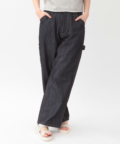 Another Edition（アナザーエディション）の「ワイドペインターパンツ/AEBC WIDE PAINTER PT（デニムパンツ・レディース・コバルトブルー/ネイビー・SMALL/MEDIUM）」の2枚目の写真