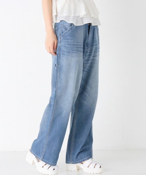 Another Edition（アナザーエディション）の「ワイドペインターパンツ/AEBC WIDE PAINTER PT（デニムパンツ・レディース・コバルトブルー/ネイビー・SMALL/MEDIUM）」の7枚目の写真