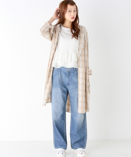 Another Edition（アナザーエディション）の「ワイドペインターパンツ/AEBC WIDE PAINTER PT（デニムパンツ・レディース・コバルトブルー/ネイビー・SMALL/MEDIUM）」の8枚目の写真