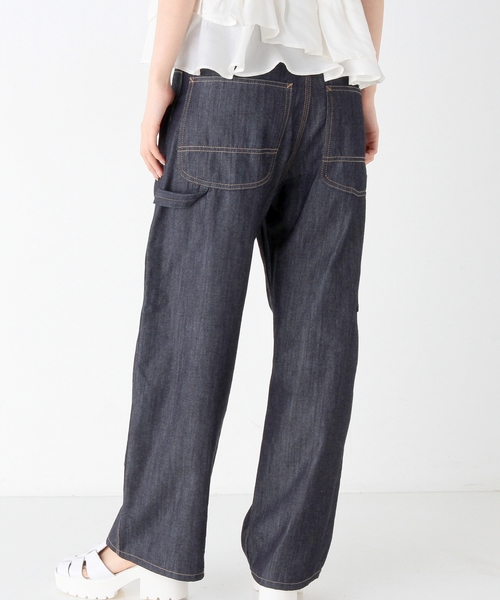 Another Edition（アナザーエディション）の「ワイドペインターパンツ/AEBC WIDE PAINTER PT（デニムパンツ・レディース・コバルトブルー/ネイビー・SMALL/MEDIUM）」の9枚目の写真