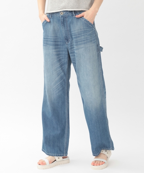 Another Edition（アナザーエディション）の「ワイドペインターパンツ/AEBC WIDE PAINTER PT（デニムパンツ・レディース・コバルトブルー/ネイビー・SMALL/MEDIUM）」の13枚目の写真