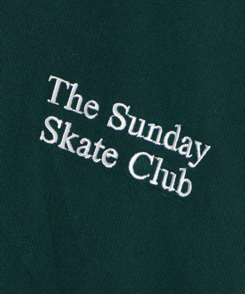 WEGO（ウィゴー）の「WEGO/ワンポイント刺繍スタジャン（スタジャン・メンズ・ダークグリーン/スカイブルー・MEDIUM/LARGE）」の9枚目の写真