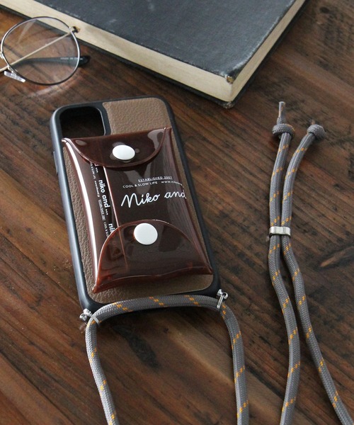 niko and...(ニコアンド)の「オリジナルコインケース&コード付き iPhoneケース(XR/11)(スマホケース/カバー・レディース・グレー/ブラウン/オレンジ/ホワイト・0)」の3枚目の写真