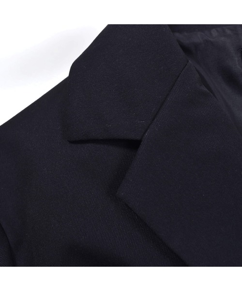 ZIDDY（ジディ）の「ZIDDY/ツイル テーラードジャケット (130~160cm)（テーラードジャケット・キッズ・ブラック・150/140/130/160）」の8枚目の写真