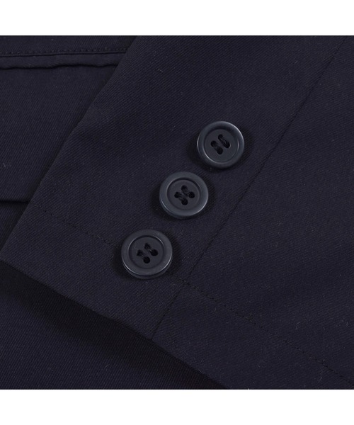 ZIDDY（ジディ）の「ZIDDY/ツイル テーラードジャケット (130~160cm)（テーラードジャケット・キッズ・ブラック・150/140/130/160）」の3枚目の写真