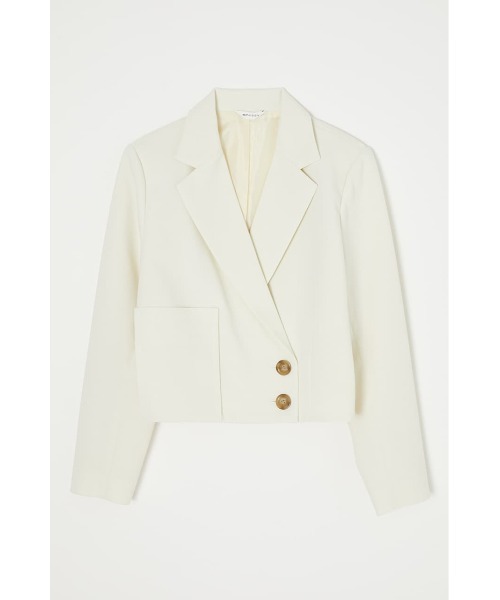 MOUSSY(マウジー)の「CROPPED DOUBLE ジャケット(テーラードジャケット・レディース・ターコイズブルー/アイボリー/ベージュ系その他・1/2)」の16枚目の写真