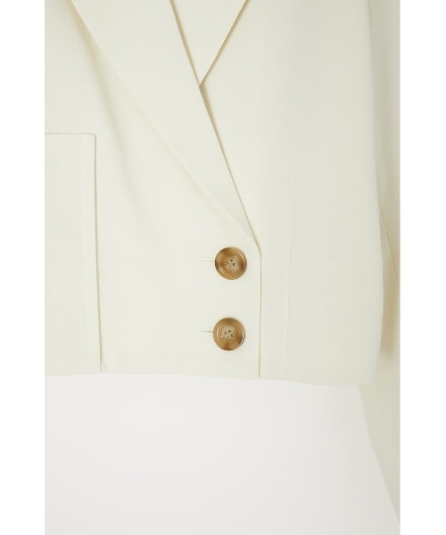 MOUSSY(マウジー)の「CROPPED DOUBLE ジャケット(テーラードジャケット・レディース・ターコイズブルー/アイボリー/ベージュ系その他・1/2)」の7枚目の写真