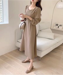 Dita（ディータ）の「デコルテデザインパフスリーブワンピース（ワンピース）」