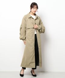シャークスキンフライヨークステンカラーコート