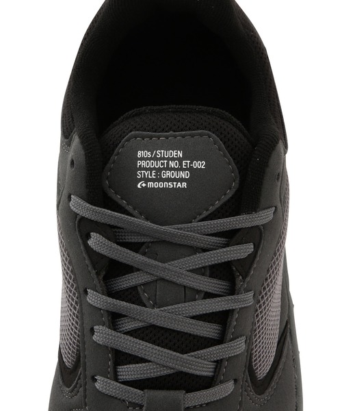 MoonStar（ムーンスター）の「【MOONSTAR(ムーンスター)】[新色追加]810s STUDEN（スニーカー・レディース・ブラック/キナリ/チャコールグレー/ライトグレー・23.5cm/22.5cm/25.0cm/24.5cm）」の12枚目の写真