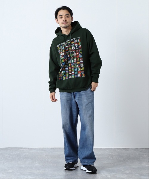 TENBOX（テンボックス）の「【TENBOX×JOURNAL STANDARD】別注 WORLD FLAG HOODIE（パーカー・メンズ・グリーン・XX-LARGE/LARGE/X-LARGE）」の3枚目の写真