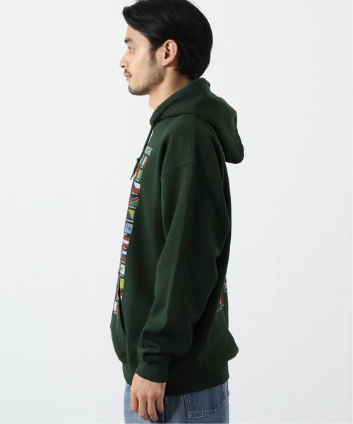 TENBOX（テンボックス）の「【TENBOX×JOURNAL STANDARD】別注 WORLD FLAG HOODIE（パーカー・メンズ・グリーン・XX-LARGE/LARGE/X-LARGE）」の5枚目の写真
