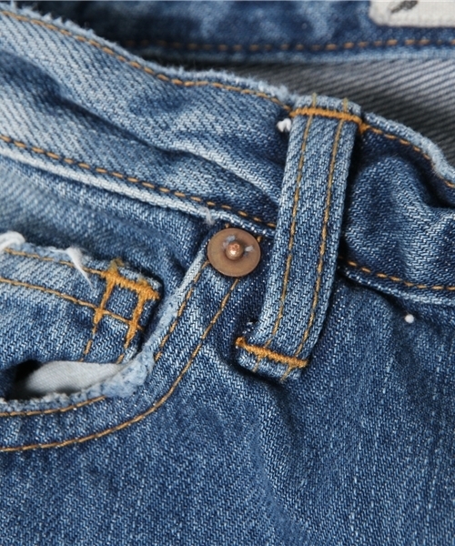 HOSU（ホス）の「スラウチクロップドDENIM (HOSU×Nowartt×And A)（デニムパンツ・レディース・ホワイト/ブルー・38/36）」の9枚目の写真