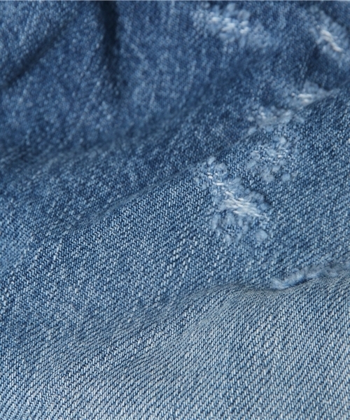 HOSU（ホス）の「スラウチクロップドDENIM (HOSU×Nowartt×And A)（デニムパンツ・レディース・ホワイト/ブルー・38/36）」の3枚目の写真