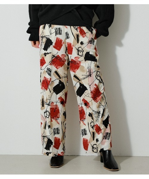 AZUL by moussy（アズールバイマウジー）の「MIX PAINT PANTS/ミックスペイントパンツ（その他パンツ・レディース・グリーン系その他/レッド系その他・SMALL/MEDIUM）」の12枚目の写真