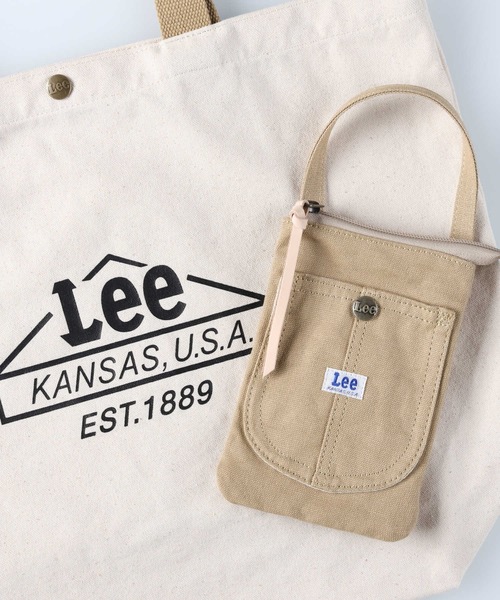 Lee（リー）の「【Lee】ポーチ付きトート【A4対応】（トートバッグ・レディース・ベージュ/カーキブラウン・ONE SIZE）」の15枚目の写真