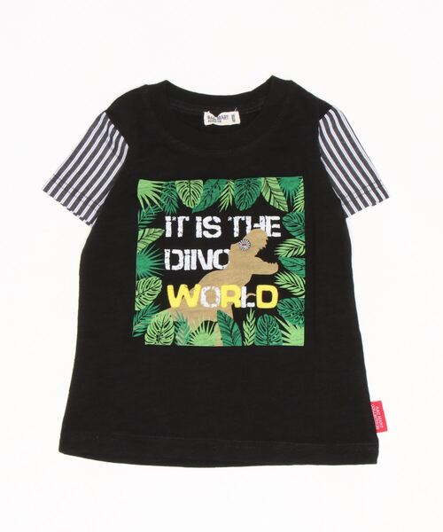 RAGMART(ラグマート)の「恐竜プリントTシャツ(Tシャツ/カットソー・キッズ・ブラック/レッド/オフホワイト/サックスブルー・110cm/100cm/120cm/130cm)」の19枚目の写真