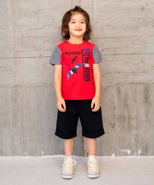 RAGMART(ラグマート)の「恐竜プリントTシャツ(Tシャツ/カットソー・キッズ・ブラック/レッド/オフホワイト/サックスブルー・110cm/100cm/120cm/130cm)」の15枚目の写真