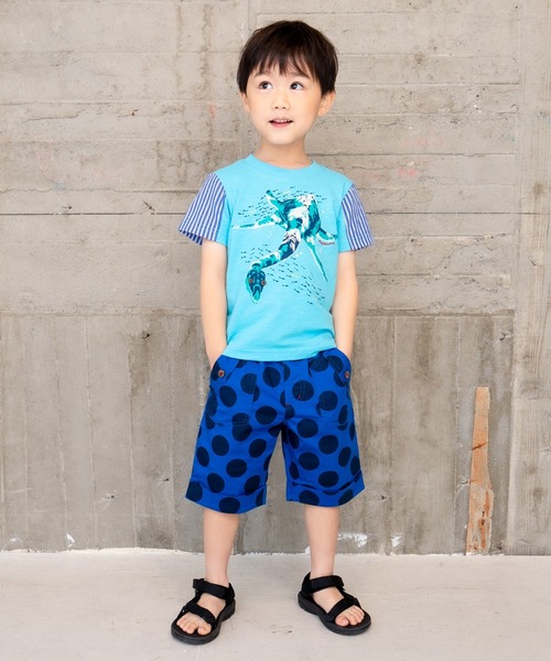 RAGMART(ラグマート)の「恐竜プリントTシャツ(Tシャツ/カットソー・キッズ・ブラック/レッド/オフホワイト/サックスブルー・110cm/100cm/120cm/130cm)」の12枚目の写真
