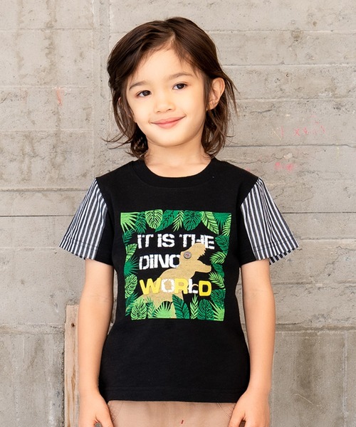 RAGMART(ラグマート)の「恐竜プリントTシャツ(Tシャツ/カットソー・キッズ・ブラック/レッド/オフホワイト/サックスブルー・110cm/100cm/120cm/130cm)」の22枚目の写真