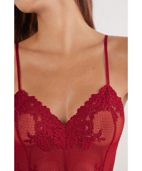 intimissimi プリティーフラワー　 ボディスーツ&ショーツセット Pretty Flowers Vネック ボディスーツ | Intimissimi