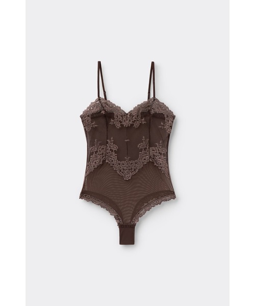 Pretty Flowers チュールボディスーツ（インナーウェア/肌着