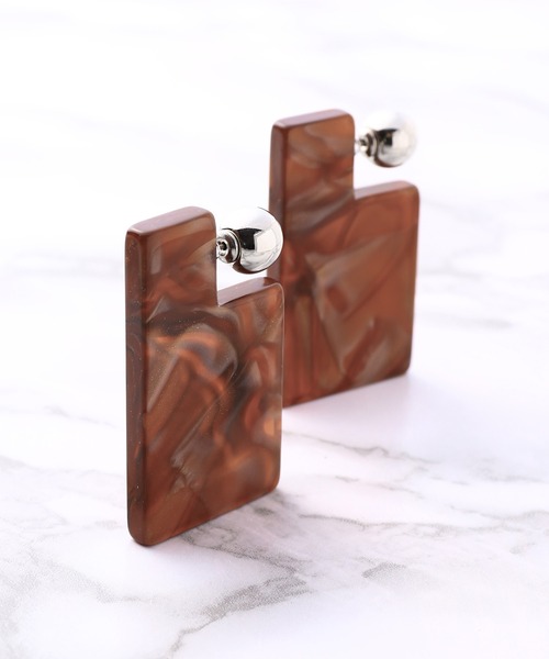 TOGA PULLA Marble pierced earrings TP21-AK263