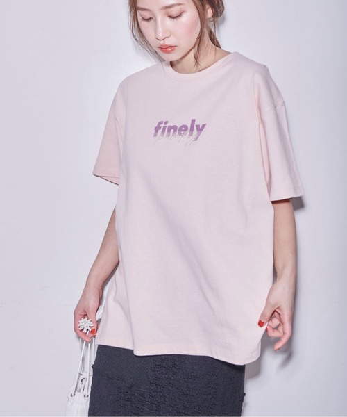 FREE'S MART(フリーズマート)の「◆ロゴプリント&刺繍オーバーサイズTシャツ(Tシャツ/カットソー・レディース・ホワイト/ブラック/ピンク・FREE)」の9枚目の写真
