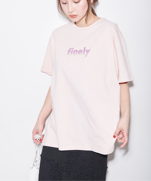 FREE'S MART(フリーズマート)の「◆ロゴプリント&刺繍オーバーサイズTシャツ(Tシャツ/カットソー・レディース・ホワイト/ブラック/ピンク・FREE)」の13枚目の写真