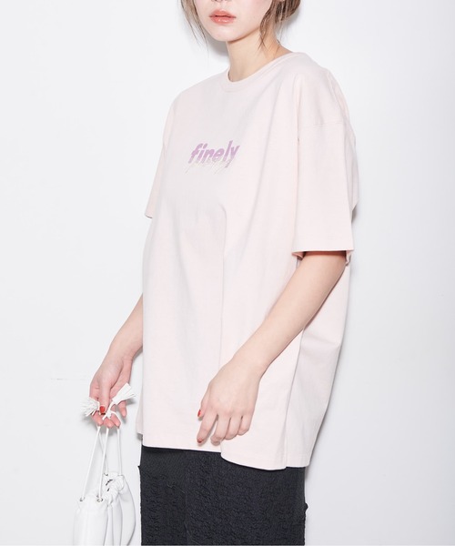 FREE'S MART(フリーズマート)の「◆ロゴプリント&刺繍オーバーサイズTシャツ(Tシャツ/カットソー・レディース・ホワイト/ブラック/ピンク・FREE)」の14枚目の写真