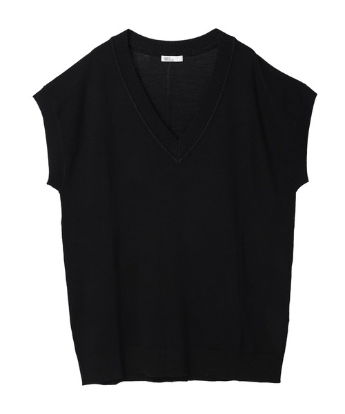 CRAFT STANDARD BOUTIQUE（クラフトスタンダードブティック）の「後ろボタンVネックチュニック　＊◆（ベスト・レディース・ブラック/グリーン/アイボリー・FREE）」の16枚目の写真