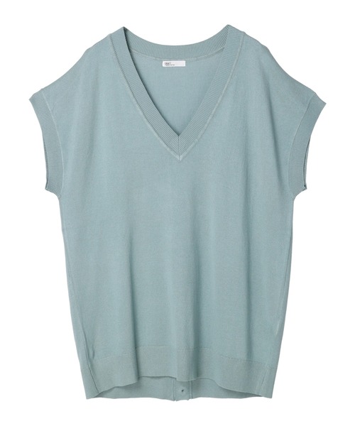 CRAFT STANDARD BOUTIQUE（クラフトスタンダードブティック）の「後ろボタンVネックチュニック　＊◆（ベスト・レディース・ブラック/グリーン/アイボリー・FREE）」の17枚目の写真