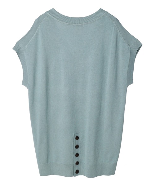 CRAFT STANDARD BOUTIQUE（クラフトスタンダードブティック）の「後ろボタンVネックチュニック　＊◆（ベスト・レディース・ブラック/グリーン/アイボリー・FREE）」の18枚目の写真