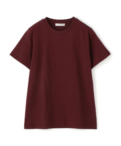 TOMORROWLAND (トゥモローランド)の「ソフトコットン ハーフスリーブプルオーバー(Tシャツ/カットソー・レディース・ベージュ系その他/ライトベージュ/ホワイト/ブラック系その他/ボルドー/ネイビー・M/S)」の1枚目の写真