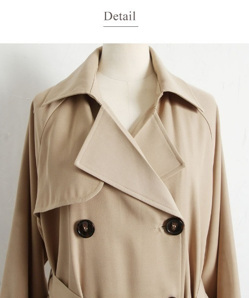 &. NOSTALGIA(アンドドットノスタルジア)の「トレンチコート(トレンチコート・レディース・イエロー/ブルー/グリーン/ライトベージュ/ベージュ系その他・FREE)」の19枚目の写真
